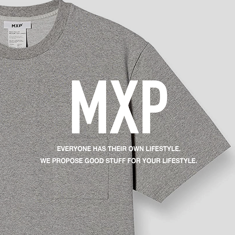 MXP ビッグシルエット ポケットT のサイズ感、特徴、評判などレビュー。厚手で透けずに消臭機能があるTシャツ。